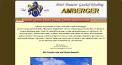 Desktop Screenshot of hotelgasthof-amberger.de