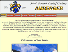 Tablet Screenshot of hotelgasthof-amberger.de